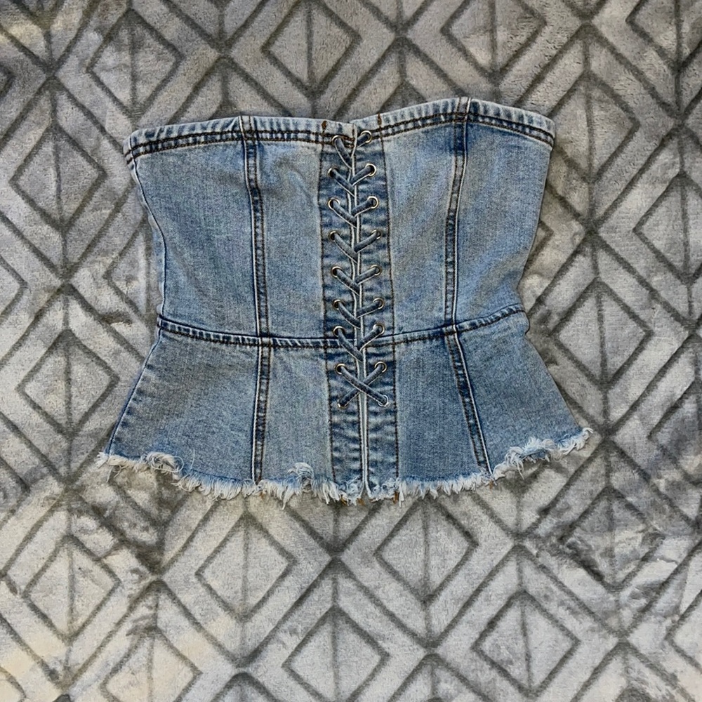Jean Crop Bustier